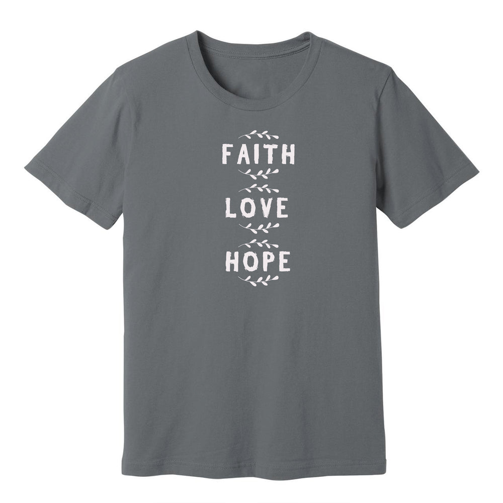 
                  
                    Faith Love Hope T-Shirt
                  
                