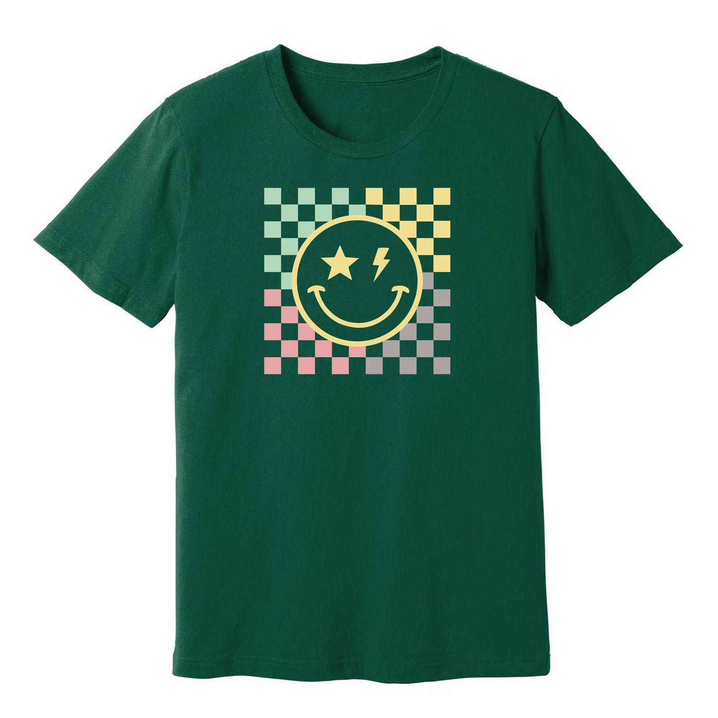 
                  
                    Checkered pattern Smiley Face T-Shirt
                  
                