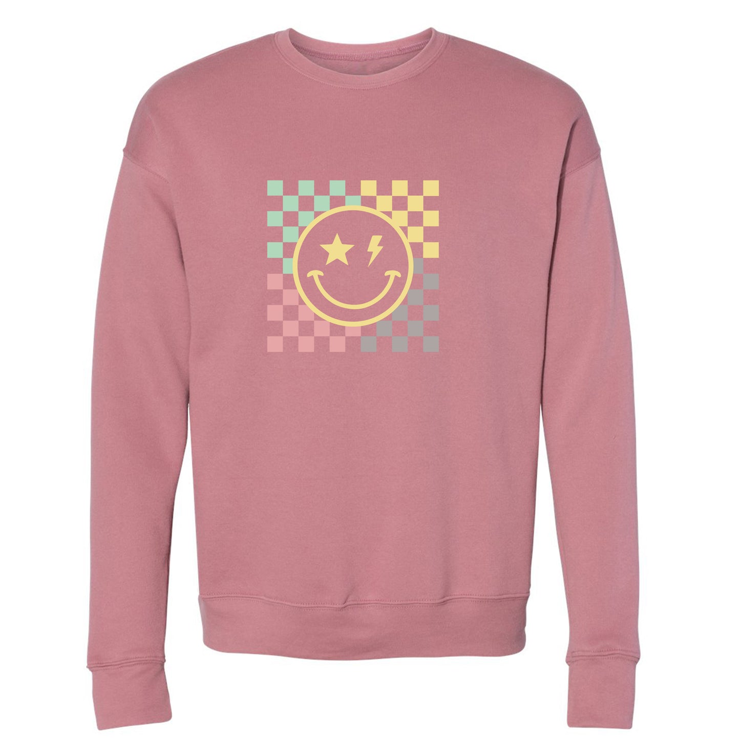 
                  
                    Checkered pattern Smiley Face Sweatshirt
                  
                