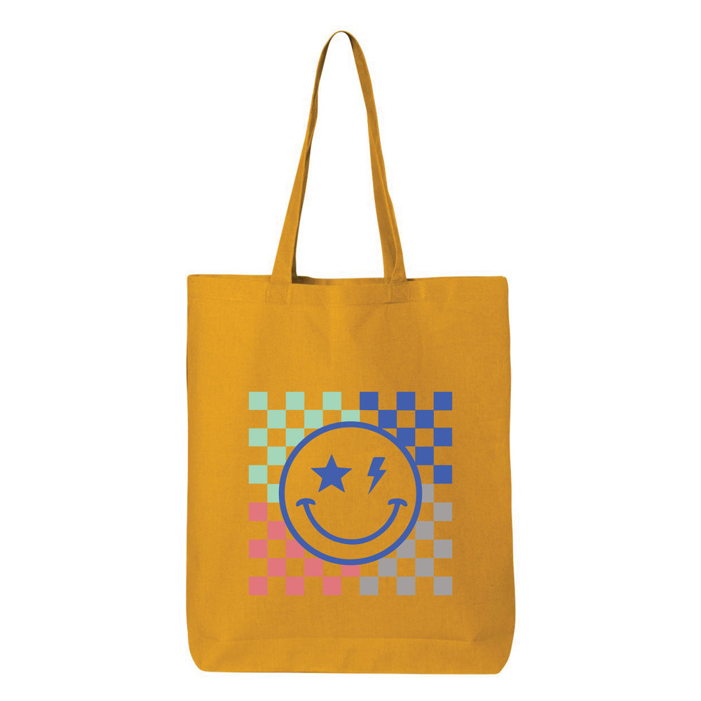 
                  
                    Checkered pattern Smiley Face Tote Bag
                  
                