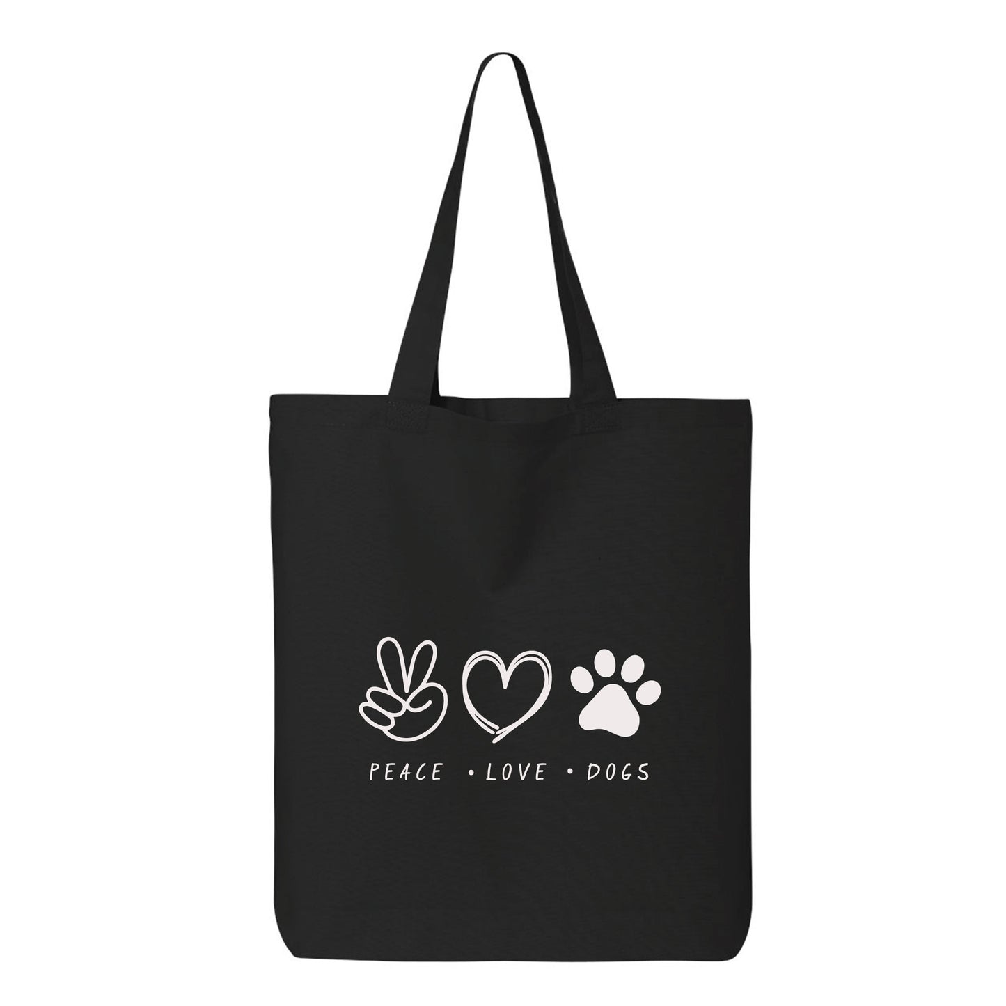 
                  
                    Peace Love Dogs Tote Bag
                  
                