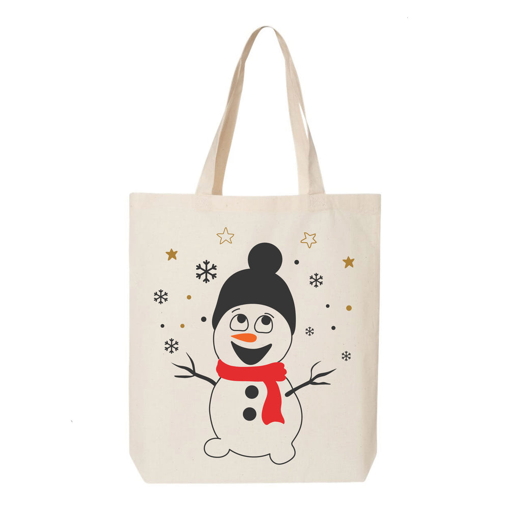Snowman Merry Christmas Tote Bag