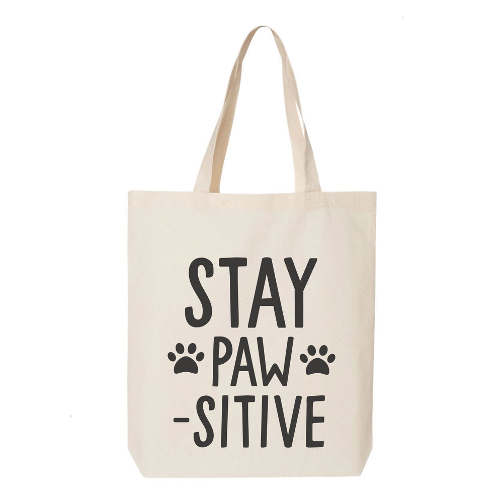 Stay Paw-Sitive Tote Bag